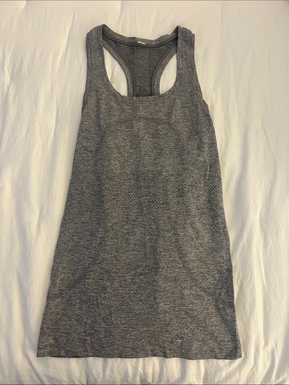 Lululemon Women's Grey Racerback Tank Top - Lightweight Activewear